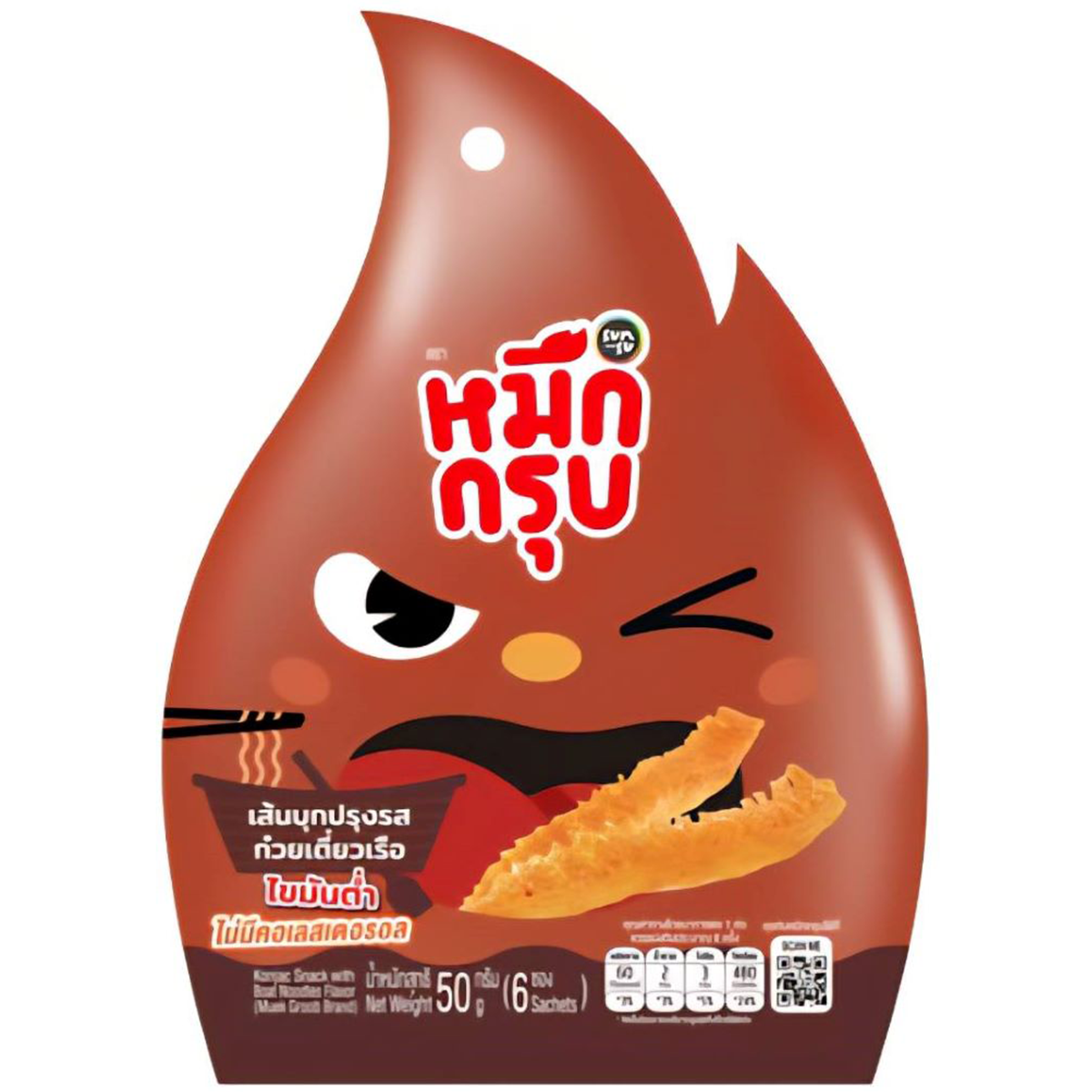 Muek Groob Konjac Snack with Boat Noodles Flavor