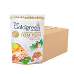 Mini rice cookies in gold-green packaging, The Goldgreen TOM YUM flavor, snack confectionery, 40g package.