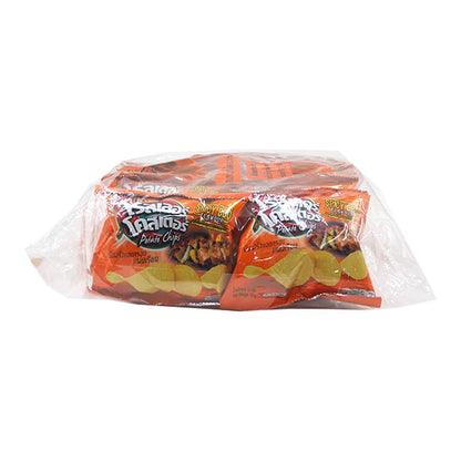 Roller Coaster Potato Chips Extrude BBQ 12g x12