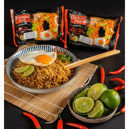 Domin Mie Fried Instant Noodles Hot Chicken Lemon