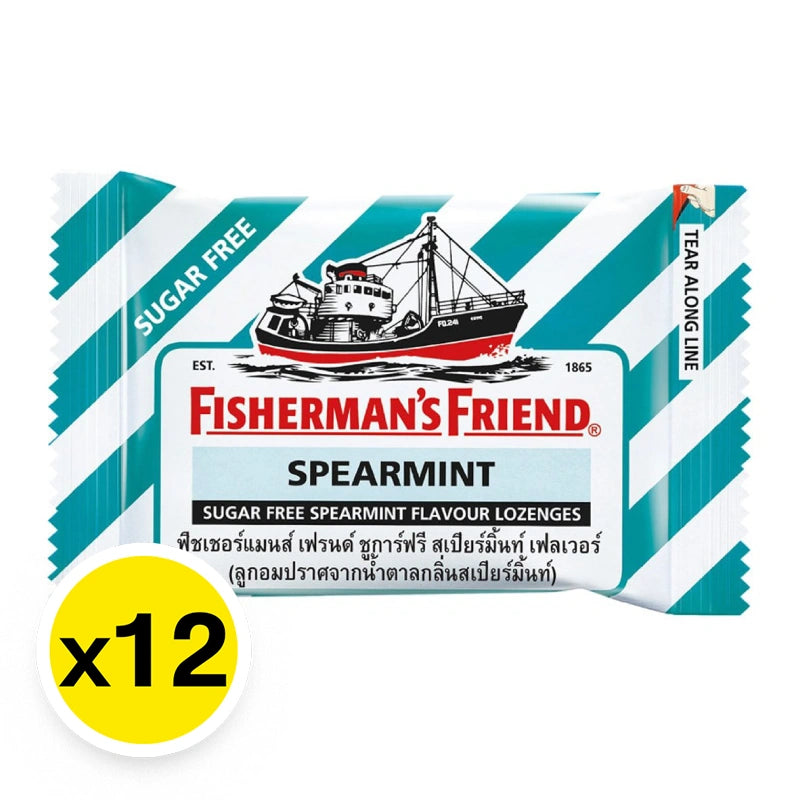 Fishermans Friend Spear Mint Lozenges x12
