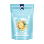Dried pineapple slices in a 100g Thong Poon package, natural dry grocery snack with bright yellow pineapple pieces.