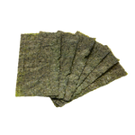 Dried laver seaweed from Kaew Thammachart, used in Asian cuisine and sushi, shown in a clear, close-up image.