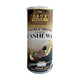 Wasabi-o wasabi and seaweed coated cashews with a truffle flavor in a clear bowl, showcasing the snack's crunchy texture and vibrant coating.