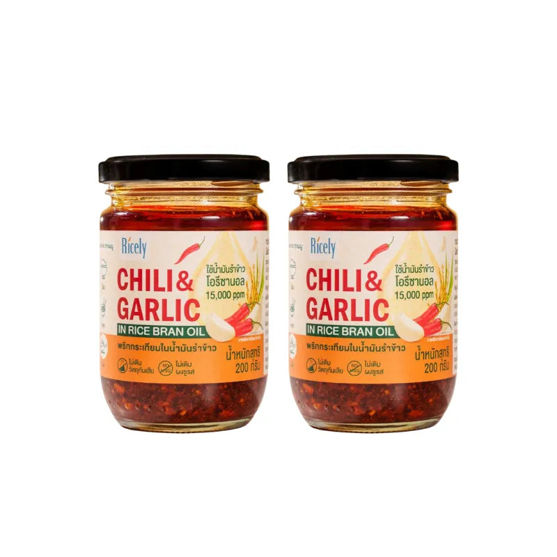 Ricely Garlic Chili In Rice Bran Oil 200g