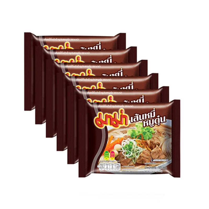 MAMA Braised Pork Noodles Pack Of 6 Packets