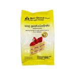 Best Odour Double Acting Baking Powder 500g in a white container, ideal for baking and culinary uses.