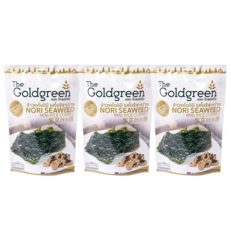 THE GOLDGREEN [promotion Pack 3] - MINI RICE COOKIES NORI