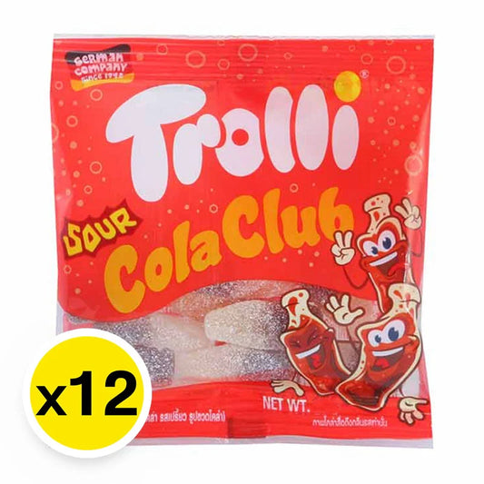 Trolli Sour Cola Club Gummy Candy With Flavor 12g x12