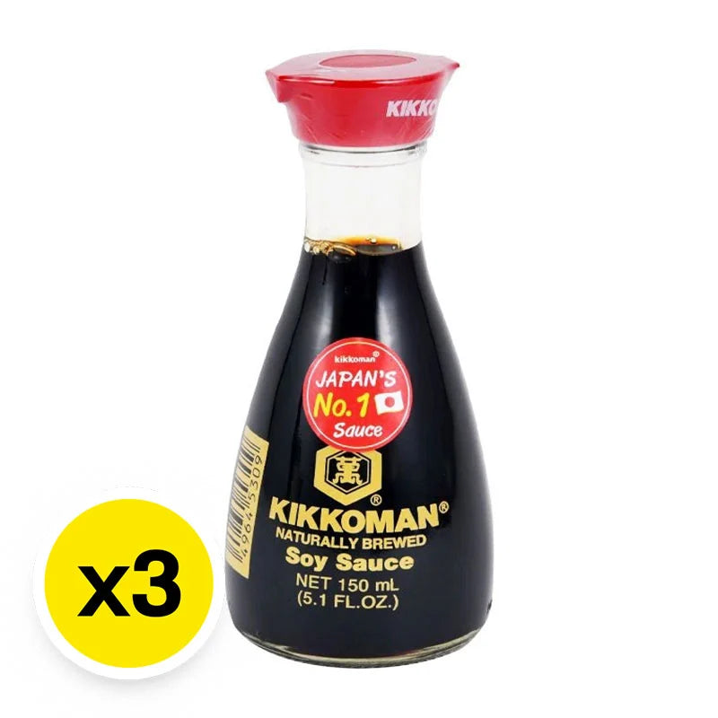 Kikkoman Soy Sauce 150ml x3