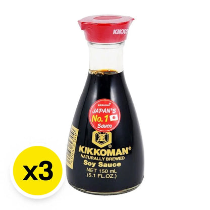 Kikkoman Soy Sauce 150ml x3