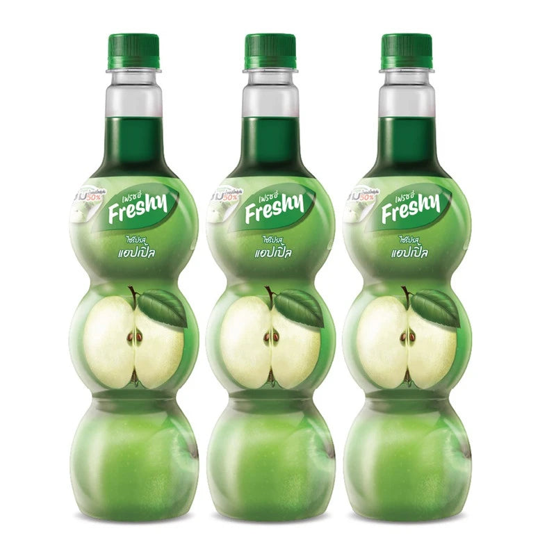 FRESHY Syrup With Apple Juice Concentrate 710ml x3