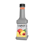LongBeach Peach Puree in dry grocery packaging, showcasing the product's label and sealed container for baking or cooking use.