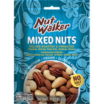 Nut Walker Deluxe Roast & Unsalted Mixnut confectionery snack with a variety of roasted and unsalted mixed nuts in a bowl
