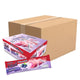 GRINNY blueberry coated snack filled with blueberry cream, 15g individual piece, box of 12 pieces, close-up view