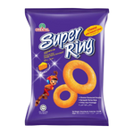 Oriental Superring Cheese Snacks, crispy confectionery cheese snacks in bright packaging, showcasing their ring shape and cheesy texture.