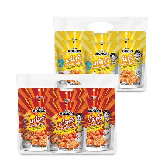 MONORI Crispy Shrimp Chin Tom Yum Flavor And Sea Salt Flavor