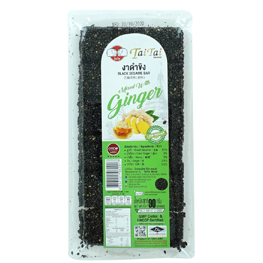 Tai Tai Black Sesame Bar With Ginger