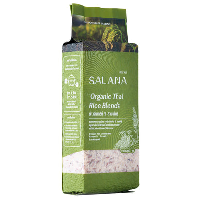 Salana 5 Varieties Of Organic Rice Thai Blends 1kg