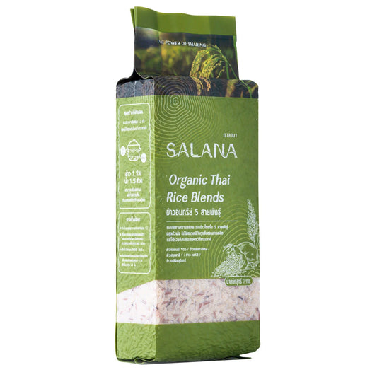 Salana 5 Varieties Of Organic Rice Thai Blends 1kg
