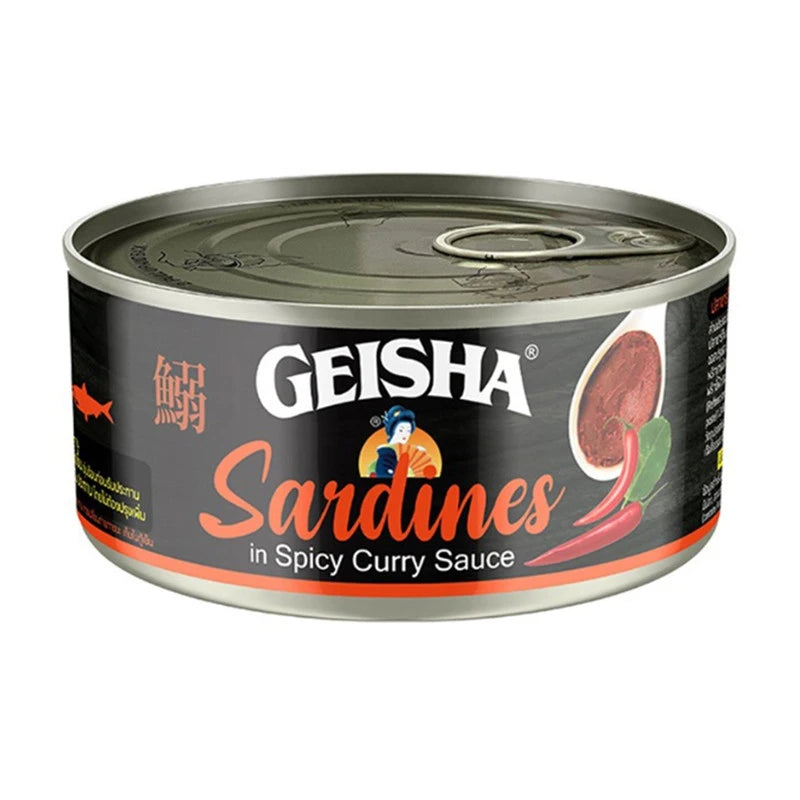 GEISHA Sardines In Spicy Curry Sauce . 1 Can 120g