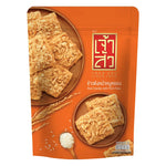Chao SUA Rice Cracker with Pork Floss in 80g package, Asian snack, dry grocery, crispy rice snack with pork floss topping