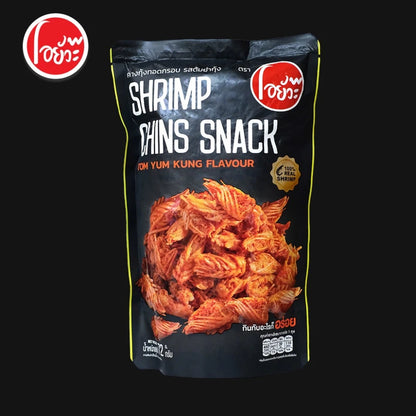 O-yua Crispy Fried Shrimp Chins Tom Yum Kung Flavor Snack 72g