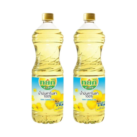 Yok Extra 100% Canola Oil 1 Liter Bottle X 2 Bottles