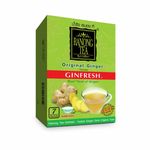 Ranong Tea Ginfresh Original Tea drink in a clear glass showing its golden color and fresh, invigorating appearance.