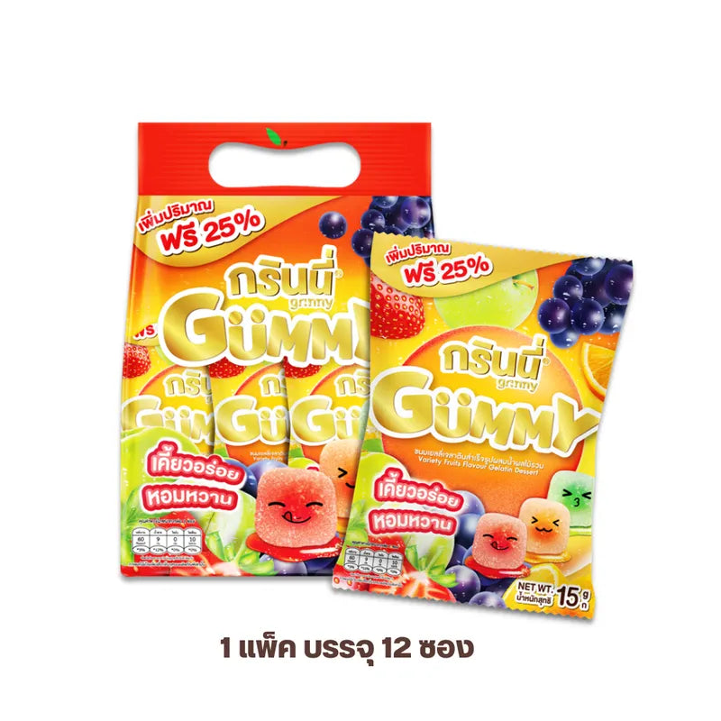 Grinny Variety Fruits Flavour Gelatin Dessert 15g