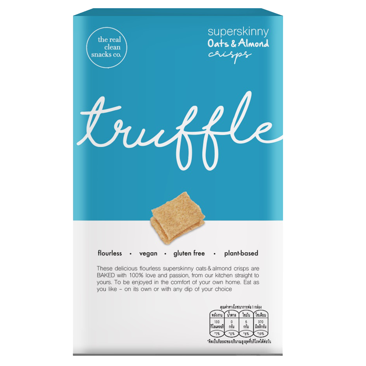 The Real Clean Snacks Co Oats & Almond Crisps Truffle