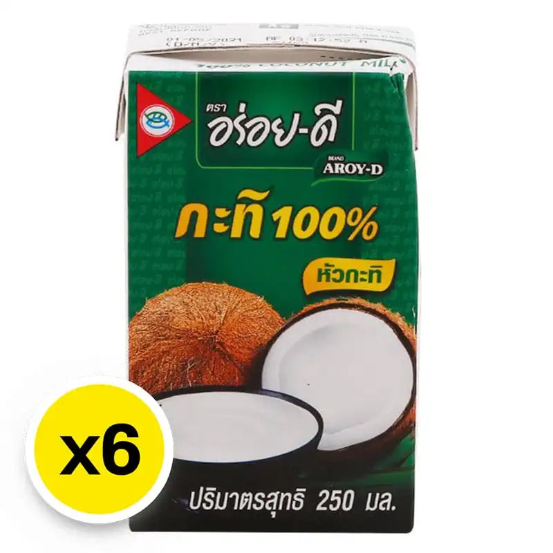Aroy-d Coconut Milk 250ml x6
