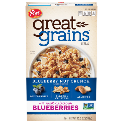 Post Great Grains Blueberry Nut Crunch Cereal