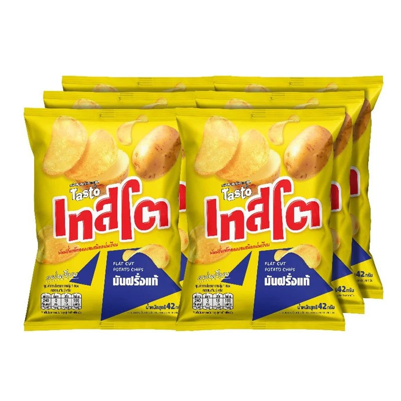 TASTO Crispy Plain Potato Chips 42g x6