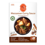 J-LEK Massaman Curry Paste 250g jar, dry grocery product with rich, fragrant Thai curry paste visible in the image.