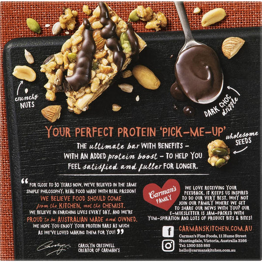 Carman's Salted Dark Choc & Almond Protein Bars