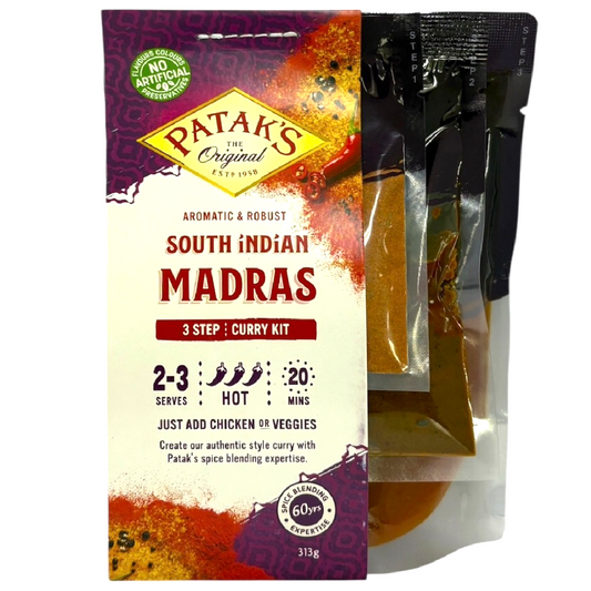 Patak's South Indian Madras 3 Step Curry Kit