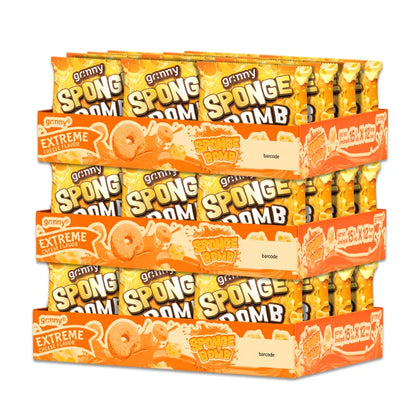 GRINNY SPONGE BOMB SNACK EXTREME CHEDDAR CHEESE FLAVOR . (PACK