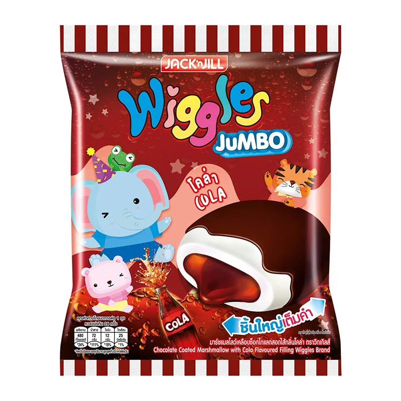 WIGGLES Marshmallow Cola 24 Pcs 4.5g