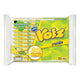 VOIZ Waffle Lemon Flavour 19g, 12-pack, showing lemon-flavored waffles with bright yellow color and crisp texture.