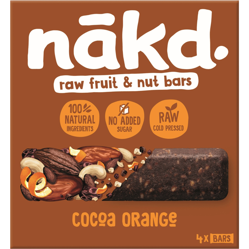 Nakd Cocoa Orange Fruit & Nut Bars