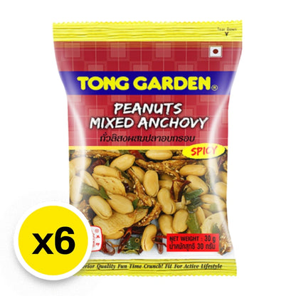 Tong Garden Peanuts Mixed Anchovy 28g x6