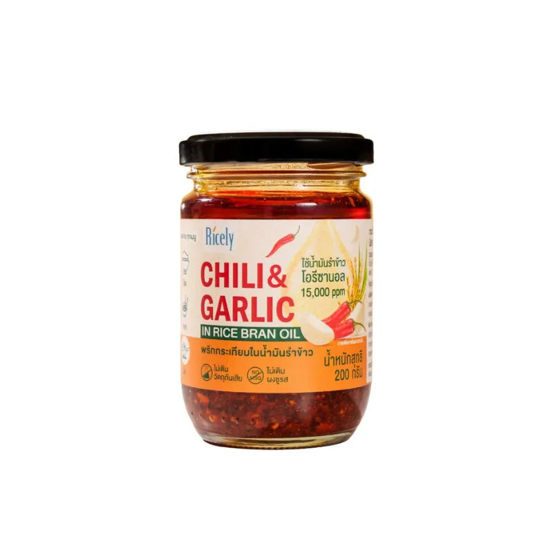 Ricely Garlic Chili In Rice Bran Oil 200g