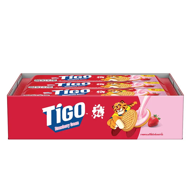 Tigo Cookies Cream Fill Strawbery 35g x144