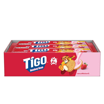Tigo Cookies Cream Fill Strawbery 35g x144