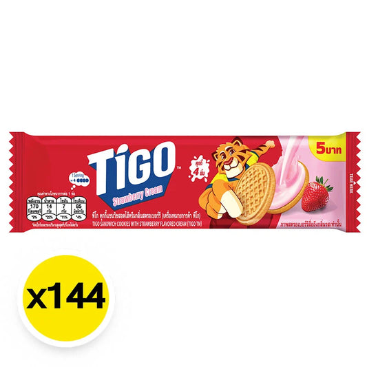 Tigo Cookies Cream Fill Strawbery 35g x144
