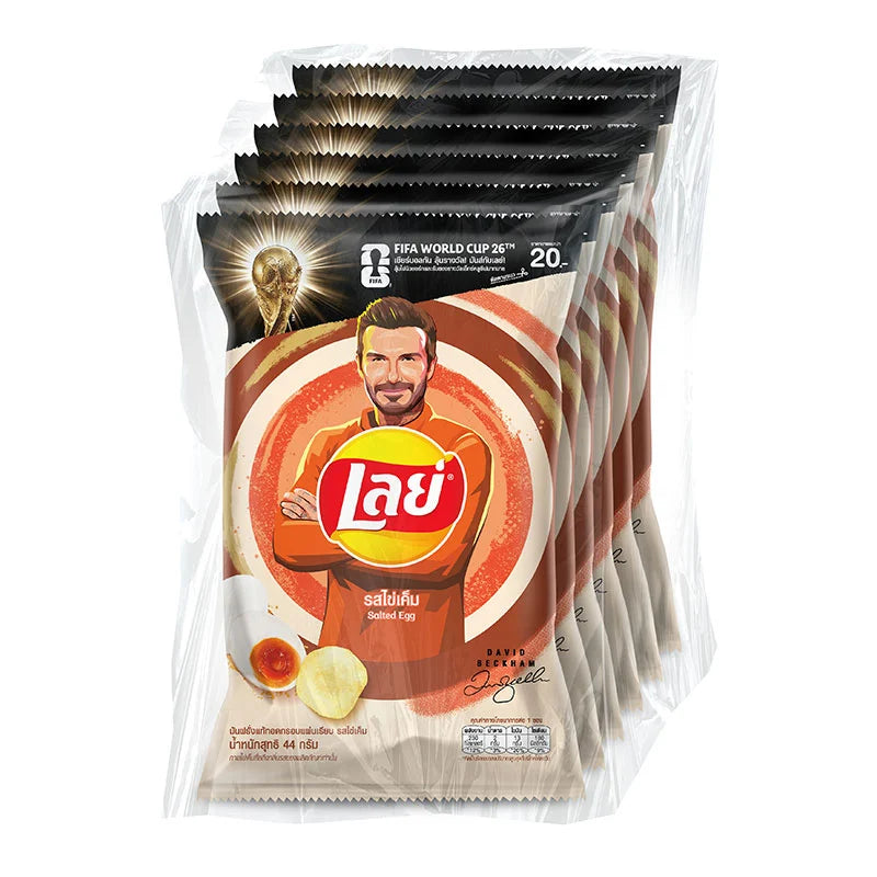 LAY'S Classic Potato Chips Salted Egg 44g x6