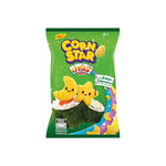 Party Corn Star by Nori Seaweed snack in 50g package, dry grocery snack with crispy corn and seaweed flavor.