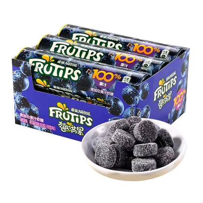 FRUTIPS Jelly Fruity Blackcurrant 60g x6