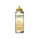 LongBeach White Chocolate Sauce in 350ml bottle, ideal for desserts and baking, with a smooth, creamy white chocolate flavor.